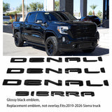 Emblem Kit for 2019+ GMC Sierra 1500 Denali Grille & Tailgate Badges