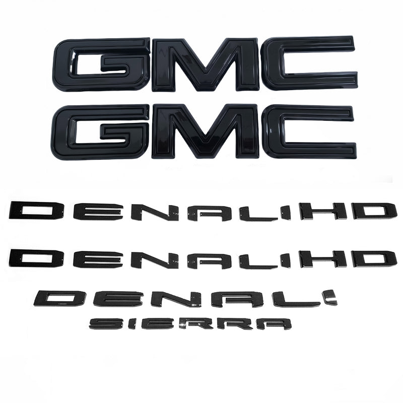 Emblem Kit for 2019-2026 GMC Sierra 2500HD 3500HD 3D Badge Replacement 4pack/6pack