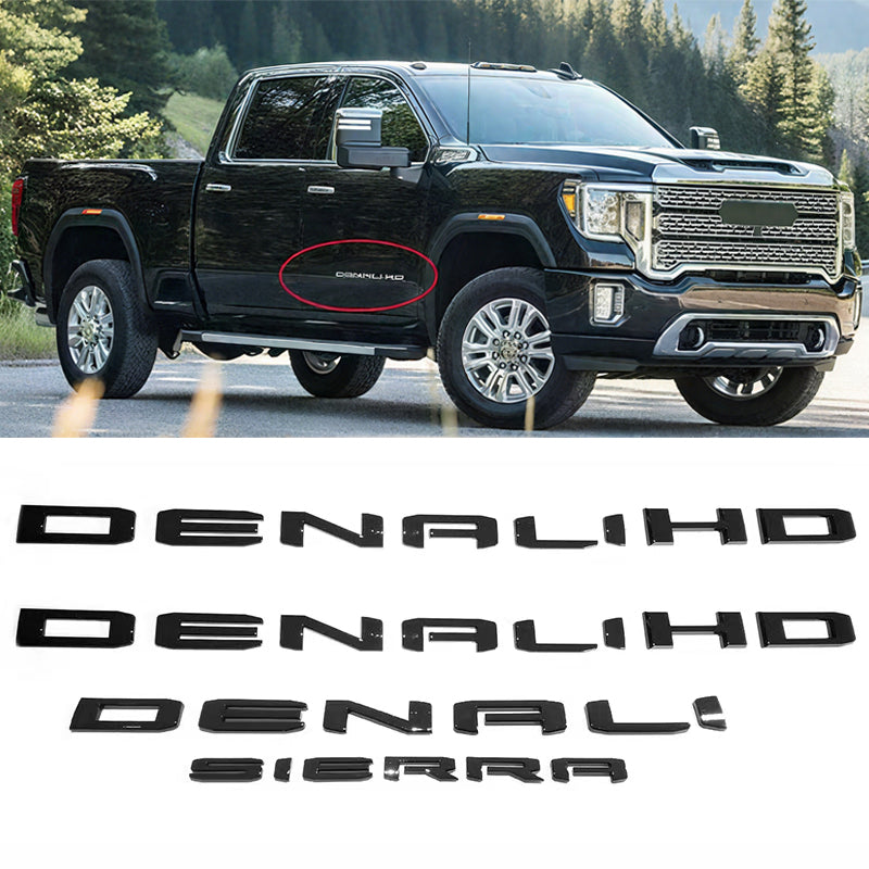 Emblem Kit for 2019-2026 GMC Sierra 2500HD 3500HD 3D Badge Replacement 4pack/6pack