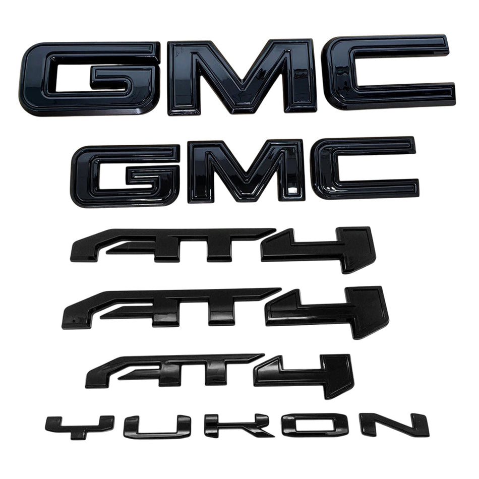 Grille & Rear Emblems for 2025-2026 GMC Yukon / XL AT4 Badge Replacement
