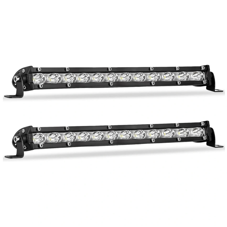 12 Inch LED Light Bar – 144W Combo Beam, 8000 Lumens, 2-Pack