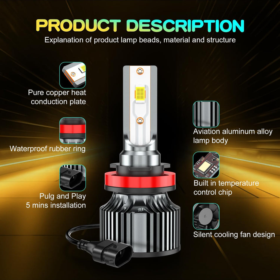 High Low Beam Bulbs for Chevrolet Silverado HD Tahoe Colorado