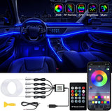Interior Car LED Strip Lights 5-in-1 Fiber Optic & 10-in-1 Acrylic