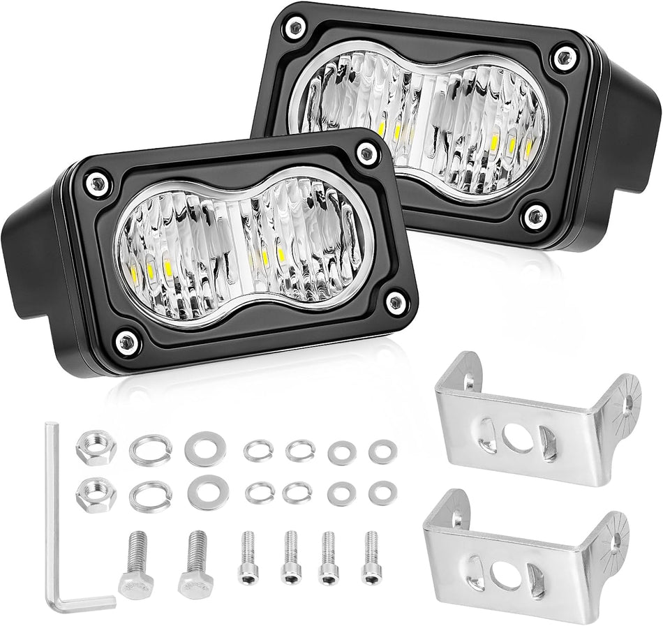3 Inch LED Pods – 40W Flood Beam Driving Lights