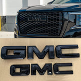 Grille Rear Emblem Kit for 2025–2026 GMC Yukon AT4 and Elevation / XL (Gloss Black / Chrome Black) 2-Pack