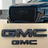 Front Grille & Tailgate GMC Emblem for 2021–2024 Yukon (XL) Badge Kit (Chrome / Matte / Gloss Black)
