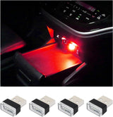 4 PCS USB LED Car Interior Atmosphere Lamp – Plug-in Ambient Lighting Kit