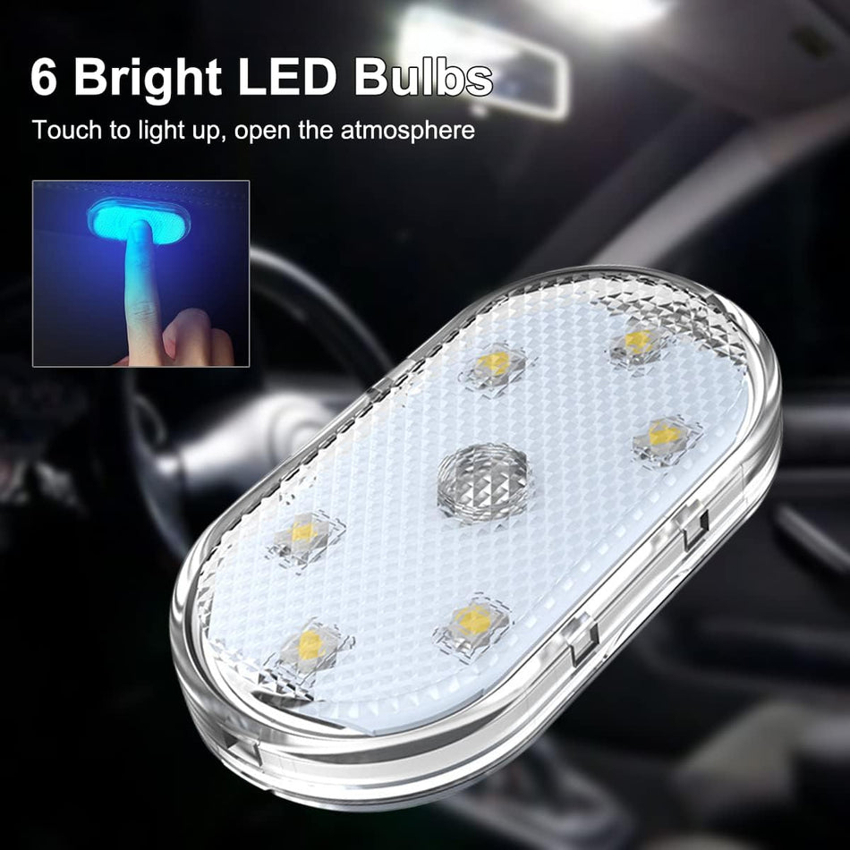 Wireless LED Car Interior Lights RGB (7 Colors) Touch Control USB Ambient Lighting Kit