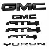 Grille & Rear Emblems & Lettering Kits for 2021–2026 GMC Yukon – Black Badge Sets