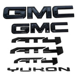 Grille & Rear Emblems & Lettering Kits for 2021–2026 GMC Yukon – Black Badge Sets