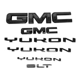 Grille & Rear Emblems & Lettering Kits for 2021–2026 GMC Yukon – Black Badge Sets