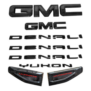 8 Emblem Kit for 2021–2026 GMC Yukon Denali & Denali Ultimate